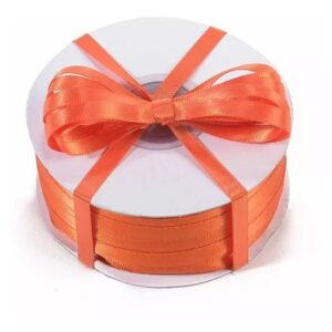 CINTA SATIN TELA 0.7 X 5MT NARANJA