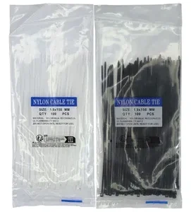 AMARRE PLASTICO TRASNPARENTE 15 CM X100 UND